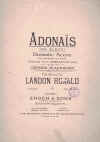 Landon Ronald: Adonais sheet music