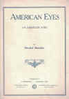 American Eyes (1923) sheet music