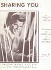 Sharing You Bobby Vee 1962 sheet music