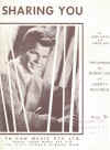 Sharing You Bobby Vee 1962 used sheet music