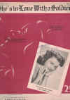 She's In Love With A Soldier 1941 piano sheet music score for sale