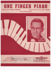 One Finger Piano used sheet music