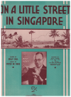 On A Little Street In Singapore (1938) sheet music