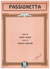 Passionetta (1923) sheet music