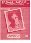 Padam Padam (How It Echoes The Beat Of My Heart) 1952 used sheet music