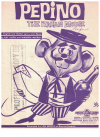Pepino The Italian Mouse (1962) song by Ray Allen Wandra Merrell Lou Monte 
used original piano sheet music score for sale in Australian second hand music shop