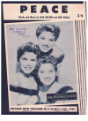 Peace 1958 used sheet music