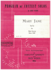 Mary Jane for Trombone and Piano by Dorothy Garrett Fred Weber used original sheet music score for solo baritone (B.C.) with piano accompaniment 
Belwin Solo Series For Wind Instruments No.233 for sale in Australian second hand music shop