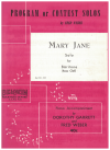 Mary Jane for Trombone and Piano