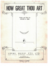 How Great Thou Art (1955) sheet music