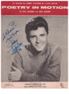 Poetry In Motion (1960) Johnny Tillotson sheet music