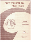 Can't You Hear My Heart Beat? (1965) John Carter Ken Lewis Herman's Hermits used original piano sheet music score for sale in Australian second hand music shop