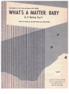 What's A Matter Baby (Is It Hurting You?) (1962) by Clyde Otis Joe Byers Timi Yuro used original piano sheet music score for sale in Australian second hand music shop