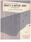 What's A Matter Baby (Is It Hurting You?) (1962) used sheet music