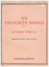 Richard Strauss Six Favourite Songs for Medium Voice