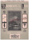 Moonbeams On The Lake for Piano by John J Fitzpatrick (1907) Tone Poem used piano sheet music score for sale in Australian second hand music shop
