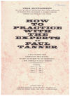 How To Practice With The Experts Trombone Supplement by Paul Tanner