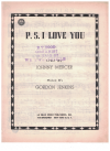 P. S. I Love You (1934) sheet music