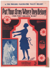 Put Your Arms Where They Belong (For They Belong To Me) 1926 sheet music