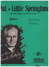 Put A Little Springtime (In The Winter Of Their Lives) 1933 sheet music