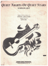Quiet Nights Of Quiet Stars (Corcovado) (1964) by Antonio Carlos Jobim Gene Lees used original piano sheet music score for sale in Australian second hand music shop