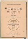 AMEB Violin Examinations No.3 1964 Preliminary Grade List C & List D