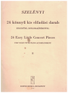 Szelenyi Istvan 24 Easy Little Concert Pieces For Violin With Piano Accompaniment Book II (Frigyes) PIANO ACCOMPANIMENT BOOK ONLY 
used original sheet music score for sale in Australian second hand music shop