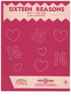 Sixteen Reasons (Why I Love You) used sheet music