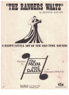 The Rangers Waltz used sheet music