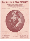 The Ballad Of Davy Crockett Theme used sheet music