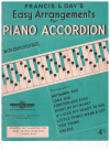 Francis and Day's Easy Arrangements For Piano Accordion With Simplified Bass