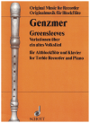 Greensleeves Variationen uber ein altes Volkslied for Treble Recorder and Piano by Harald Genzmer Score & Treble Recorder part (2001) OFB 197 ISMN M-001129831 
used recorder music for sale in Australian second hand music shop