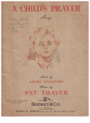 A Child's Prayer (1939) sheet music