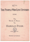 The People Who Live Upstairs (1952) sheet music