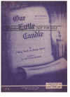 One Little Candle (1952) sheet music