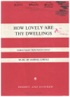 How Lovely Are Thy Dwellings sheet music