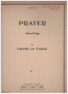 Prayer (1942) sheet music