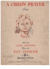 A Child's Prayer (1939) sheet music
