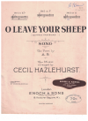 O Leave Your Sheep (Quittez Pasteurs...) 1926 sheet music