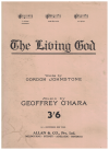 The Living God 1920 sheet music