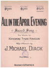 All In The April Evening sheet music