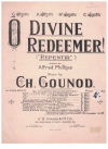 O Divine Redeemer! ('Repentir') sheet music