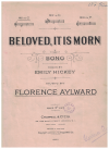 Beloved, It Is Morn sheet music