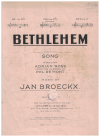 Bethlehem sheet music