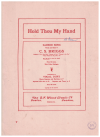 Hold Thou My Hand (1905) sheet music