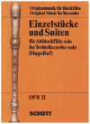 Einzelstucke und Suiten for Treble Recorder Solo (Hugo Ruf) OFB 21 used recorder music book for sale in Australian second hand music shop