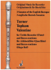 Turner Topham Valentine 3 Sonatas of the English Baroque for Recorder
