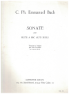 Carl Ph Emmanuel Bach: Sonate pour Flute a bec Alto Seule transcribed from the original for Flute by Laurent Hay 
used recorder music for sale in Australian second hand music shop