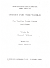 Christ For The World for Two-Part Treble Voices and Organ sheet music