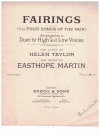 Fairings vocal duet sheet music